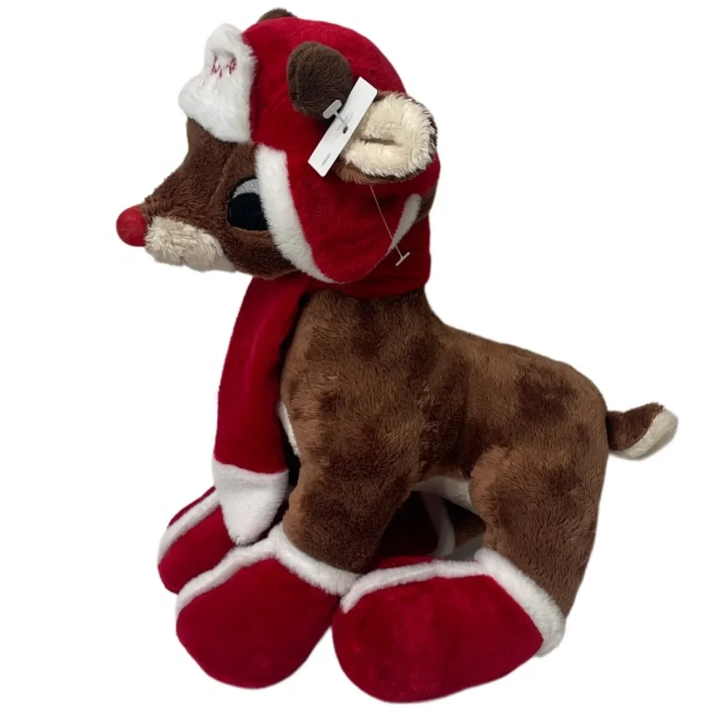 Rudolph The Red Nose Reindeer Stuffed Animal Holiday Christmas Plush Toy